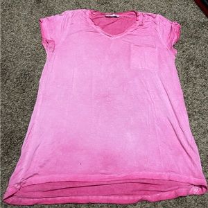 Pink T Shirt - Faded Wash